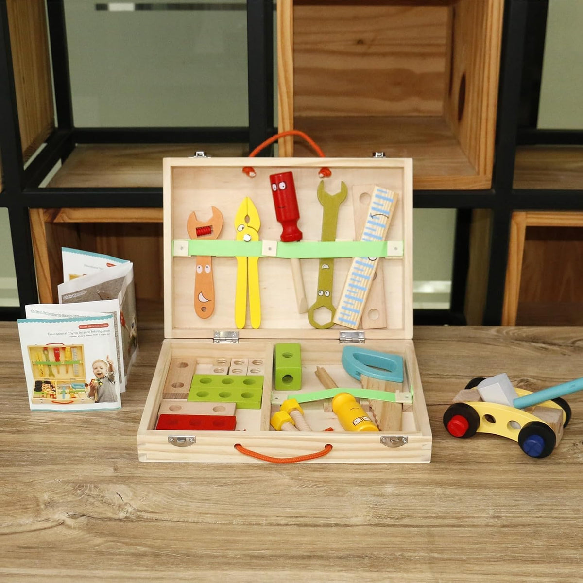Wooden Simulation Toolbox Toy – Pretend Play Toys