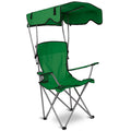 1pc Foldable Camping Chair With Canopy Cup Holder 330lbs Max Load Folded As A Carry Bag Fedex