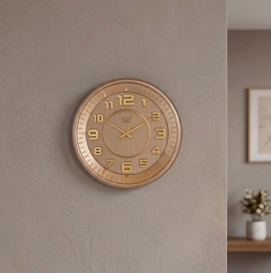 Luxury Bronze Grid Clock – Clocks Wall Decor