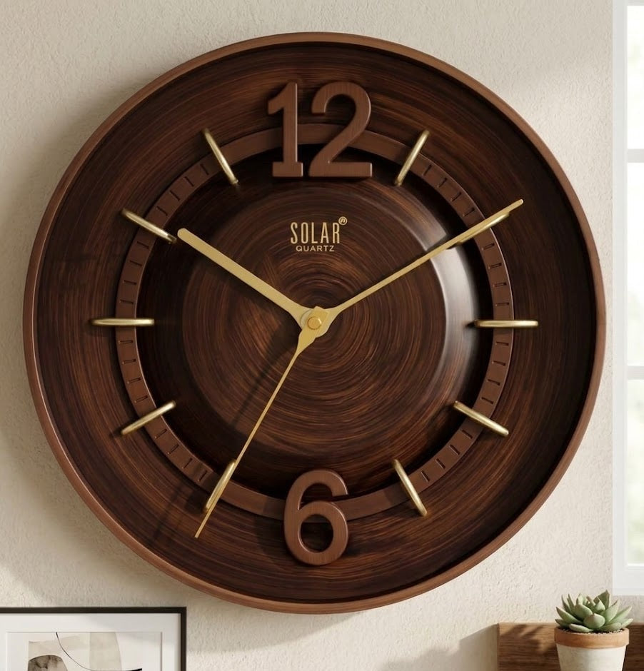 Dark Wood Contemporary Clock – Clocks Wall Decor