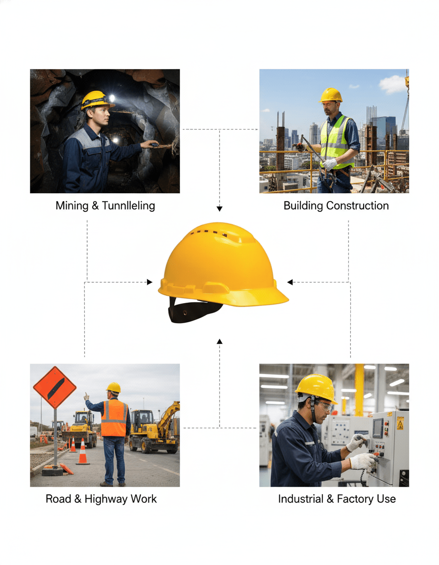 Adjustable Industrial Safety Helmet – Home Safety Security