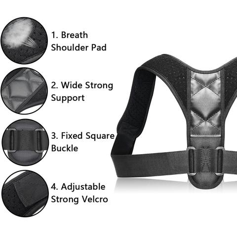 Adjustable Posture Corrector Back Support Strap – Lifestyle Accessories