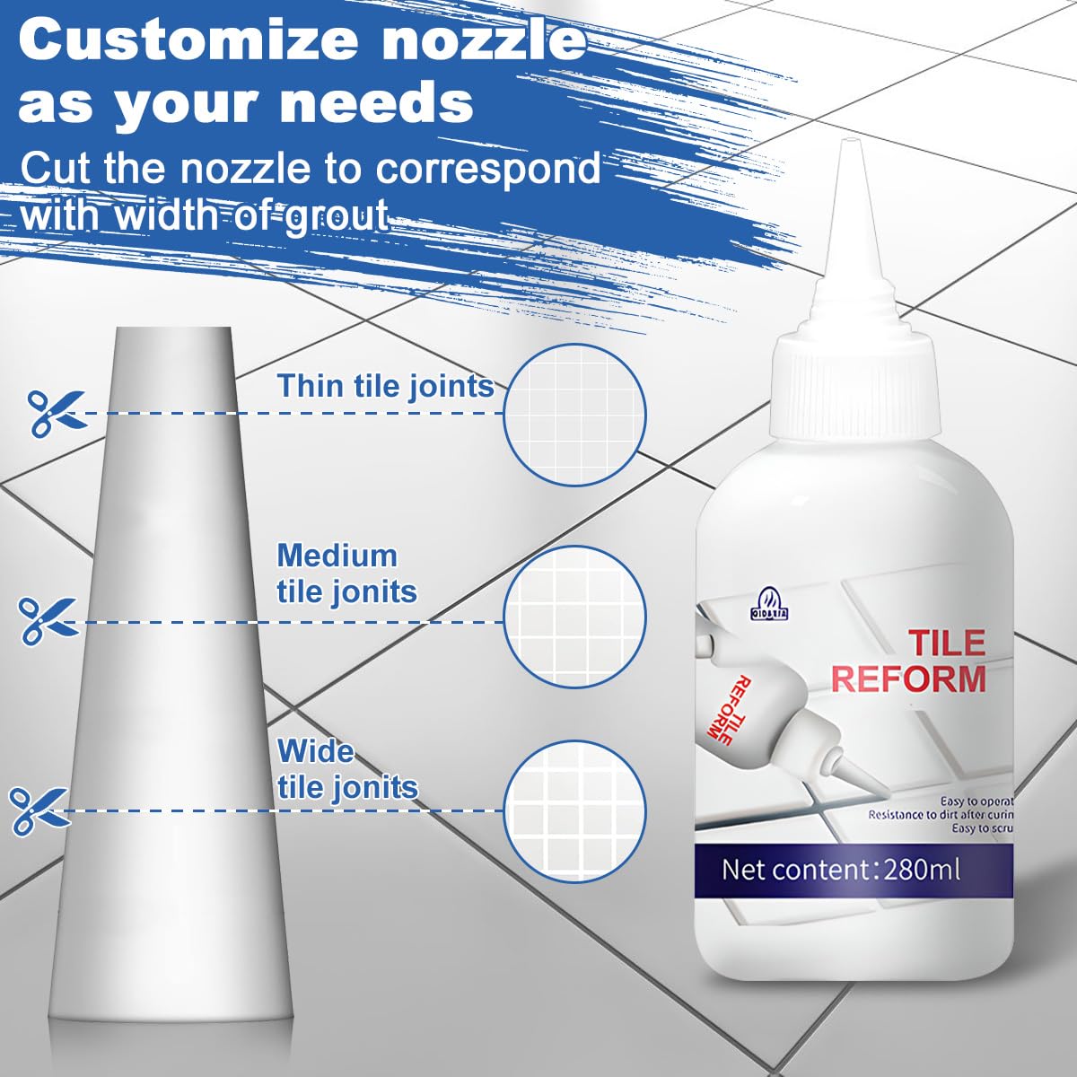 AERLLE - Tile Reform Grout Sealer – Home & Kitchen