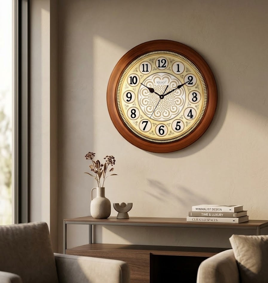 Vintage Floral Classic Clock – Clocks Wall Decor