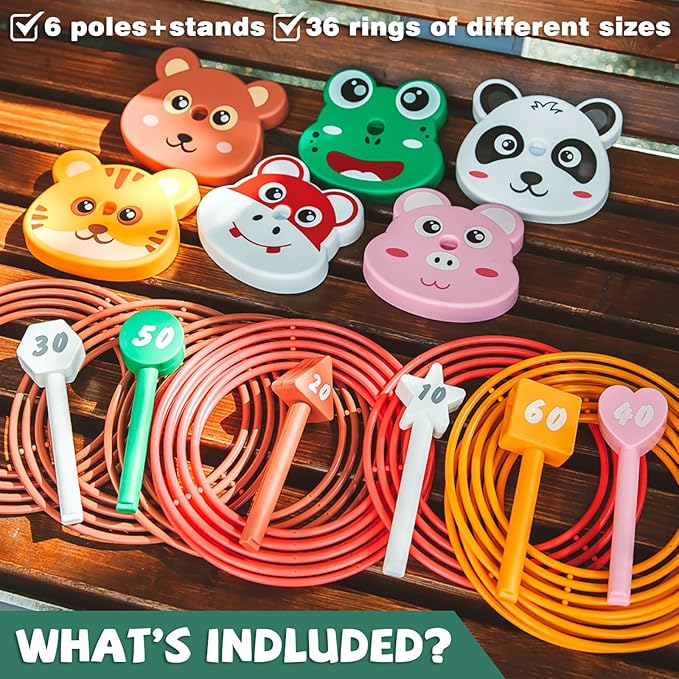 Animal Ring Toss Game – Pretend Play Life Skills