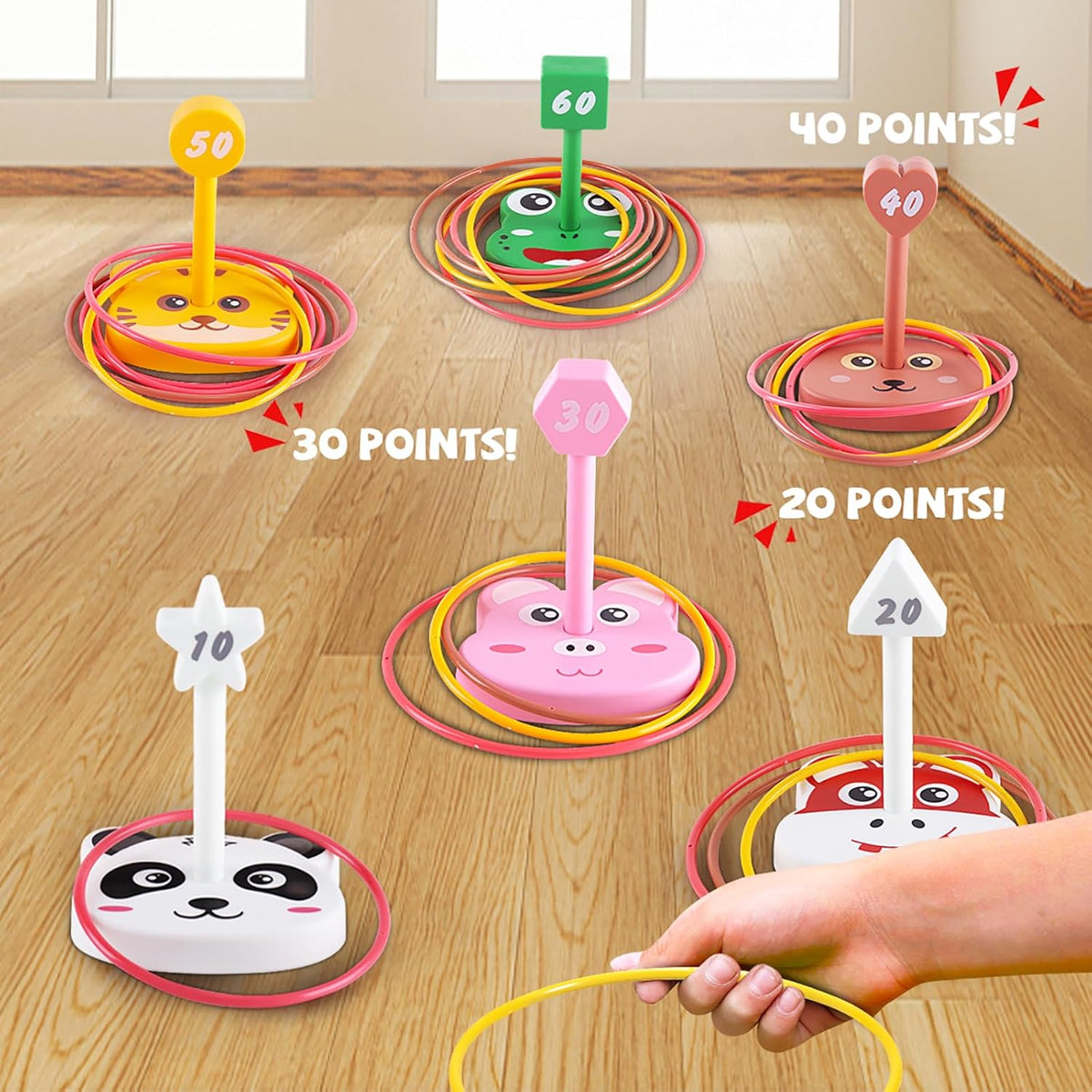 Animal Ring Toss Game – Pretend Play Life Skills