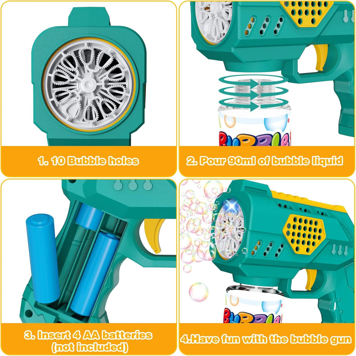 Automatic Bubble Maker Gun – Outdoor Water Toys