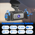 4 Channel Car Dash Cam With 128G MMC Card 1080P Front 720P Left Right 480P Rear G-Sensor Parking Monitor Loop Recording Night Vision 360 Degree Surveillance Car Camera