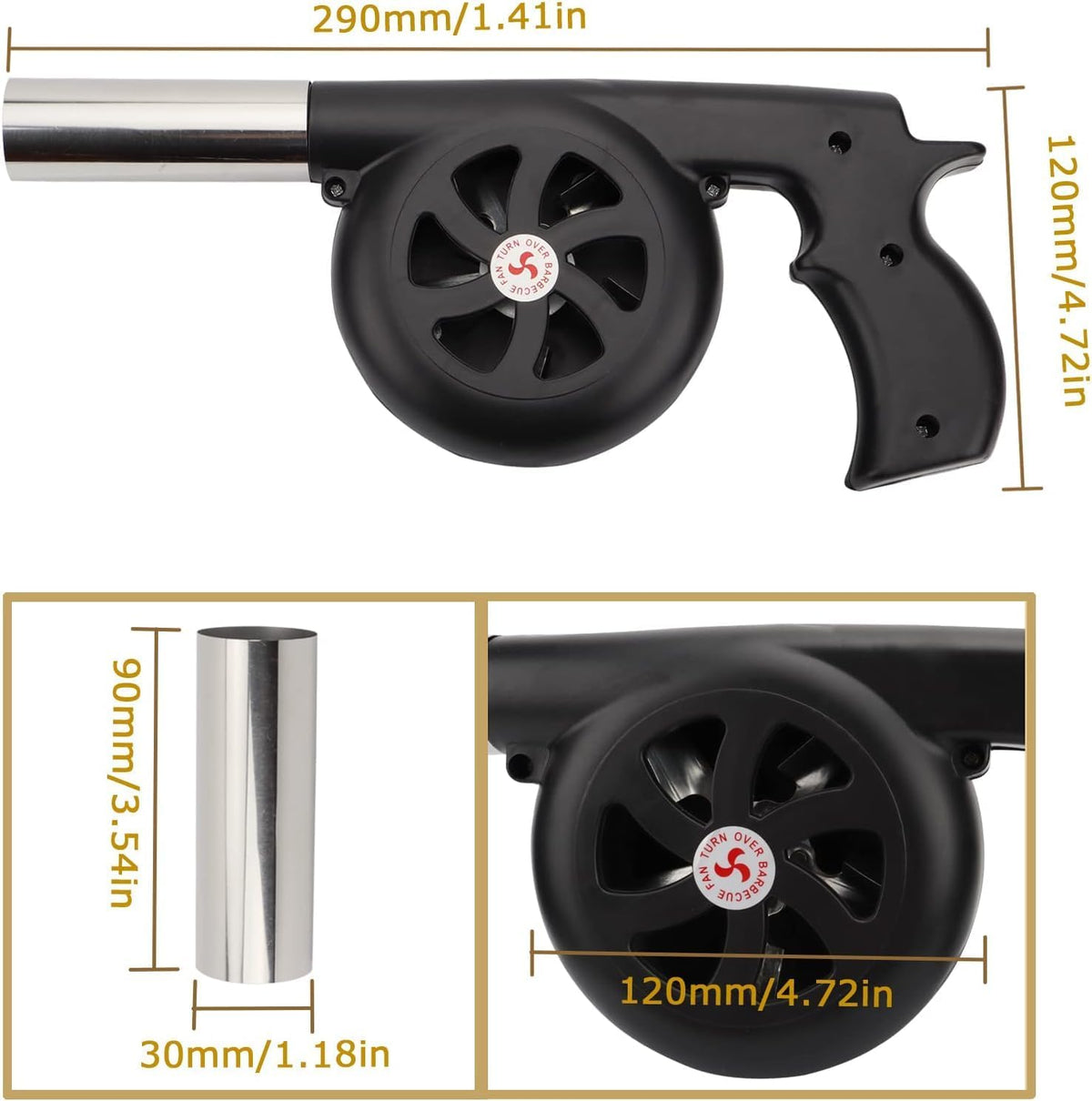 BBQ Electric Air Blower – Home & Kitchen