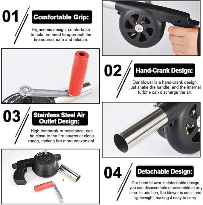 BBQ Electric Air Blower – Home & Kitchen