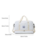 Multi-Functional Crossbody Gym Bag - Dry-Wet Separation, Large Capacity For Travel, Workout & Business Trips - Waterproof Sports Duffle Backpack