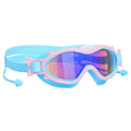 3 Colors Option 1pc Kids Swim Goggles With Ear Plugs UV Protection Anti Fog Leak Proof Wide