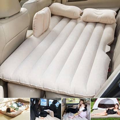 Inflatable Car Travel Air Mattress – Back Seat Sleep Bed