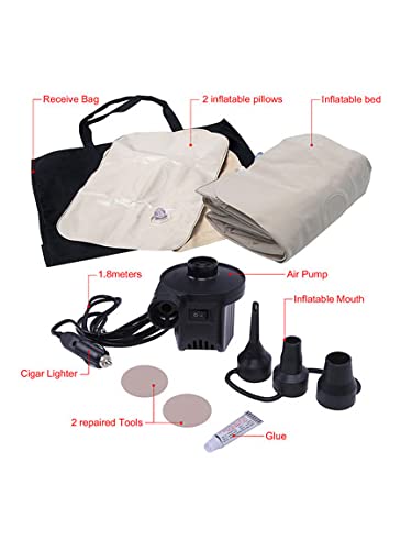 Inflatable Car Travel Air Mattress – Back Seat Sleep Bed