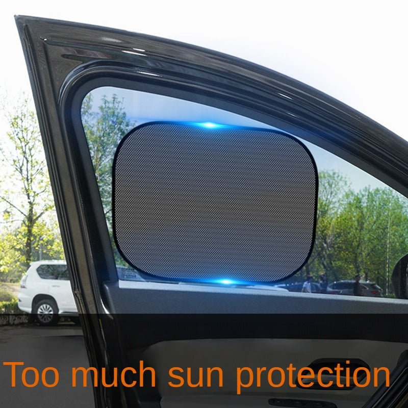 Car Sunshade with Electrostatic Privacy Barrier