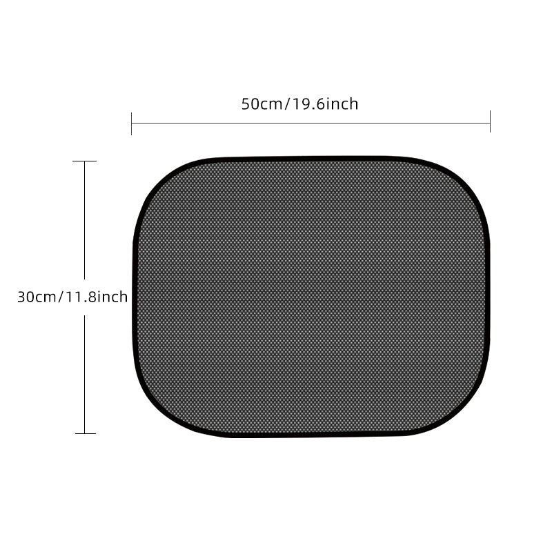 Car Sunshade with Electrostatic Privacy Barrier