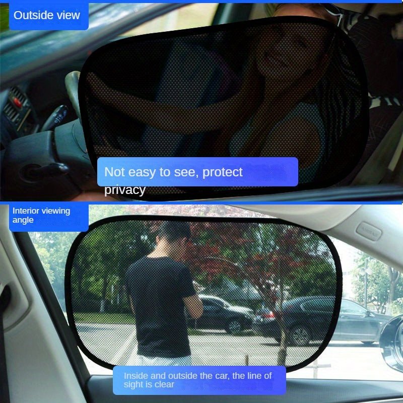 Car Sunshade with Electrostatic Privacy Barrier