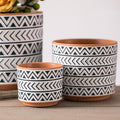 Ceramic Flower Pots Nordic Style Geometric Flower Pots