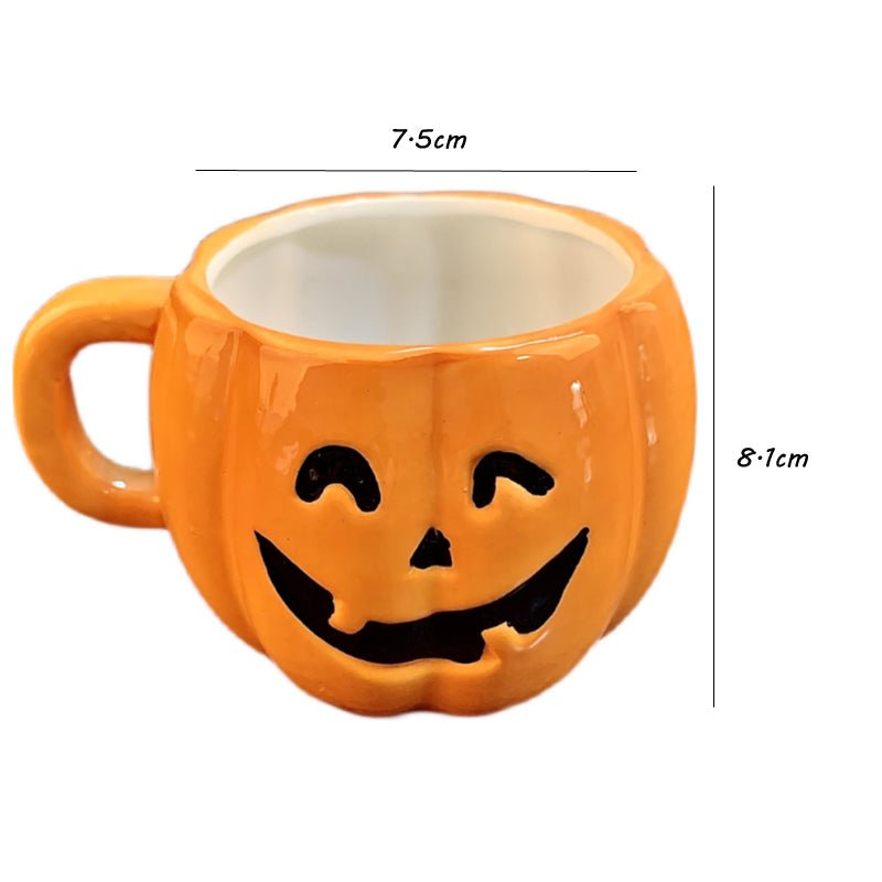 Ceramic Halloween Pumpkin Mug – Tea Coffee Drinkware