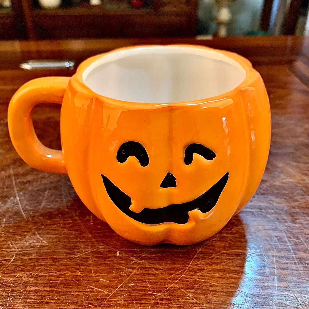Ceramic Halloween Pumpkin Mug – Tea Coffee Drinkware