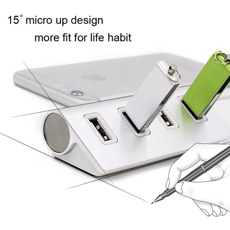 Four-port USB 2.0 Hub – Charging Docks