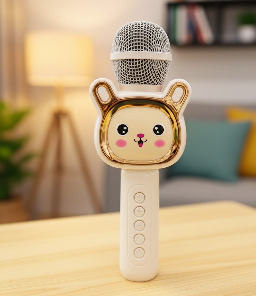 Cute Cartoon Wireless Karaoke Microphone – Kids & Baby