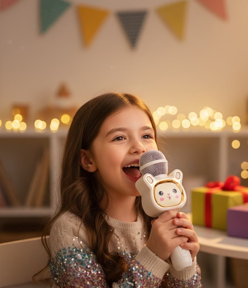 Cute Cartoon Wireless Karaoke Microphone – Kids & Baby