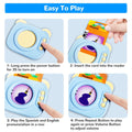 Blue-Pink Color Options -- 1Pc Spanish & English Talking Flash Cards 224 Sight Words Bilingual Flash Cards Rechargeable Card Early Educational Toy For Boys Girls Aged 1 2 3 4 5 6 7 8 Years Old