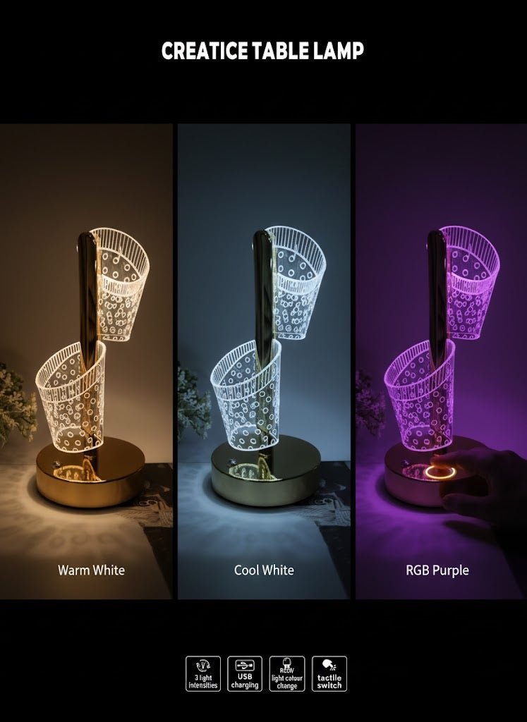 Decorative Leaf LED Table Lamp – Lighting Torches