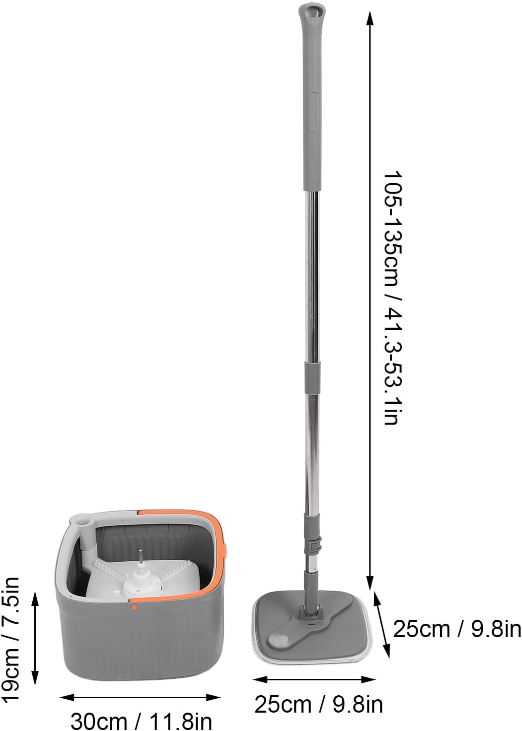 Denx - Clean & Separate Square Bucket Mop – Cleaning Tools