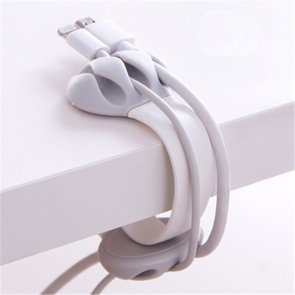 Desk Side Hub Clamp Winder Wire Storage Holder