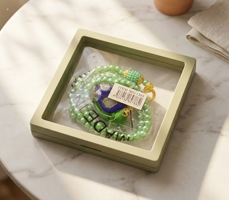 Digital Tasbeeh Counter with Pearl Beads – Prayer Accessories