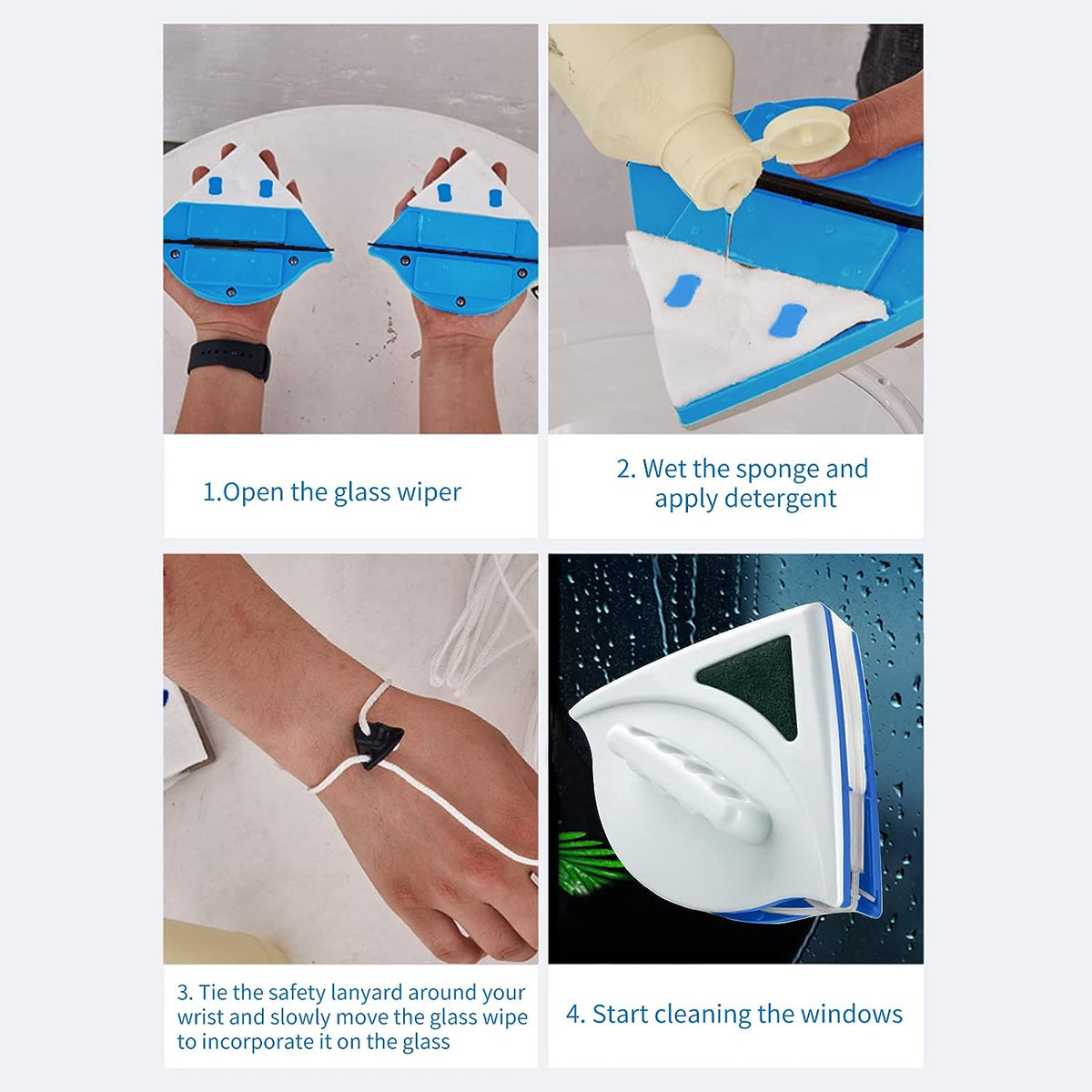 Doublefaced Glass Cleaner Magnetic – Home & Kitchen
