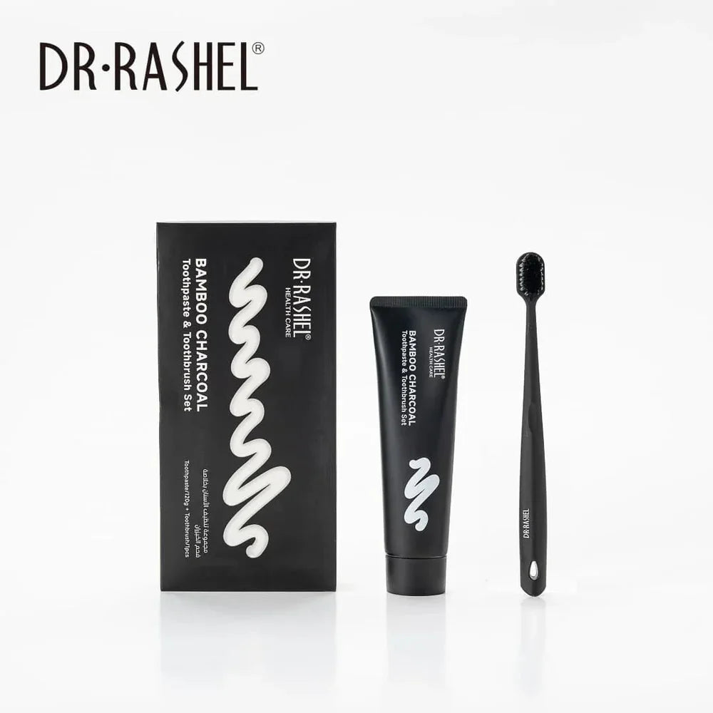 DR.RASHEL - Bamboo Charcoal Toothpaste & Toothbrush Set