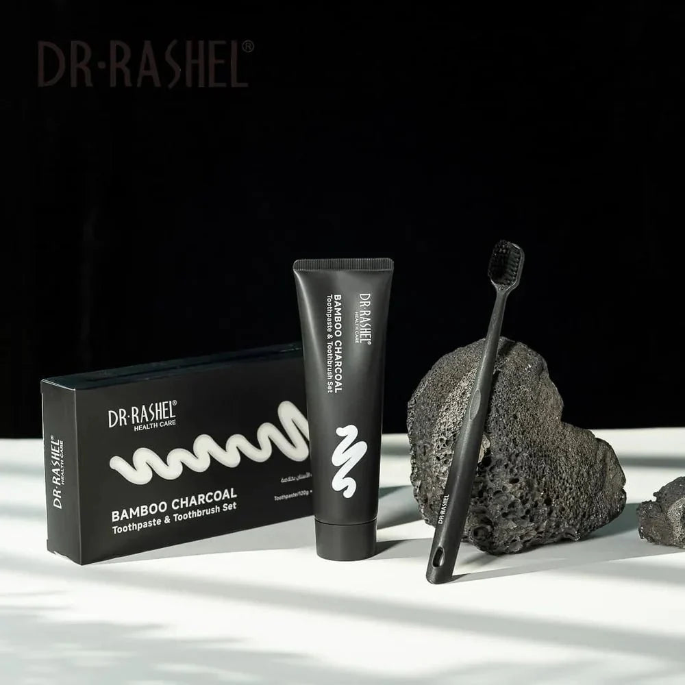 DR.RASHEL - Bamboo Charcoal Toothpaste & Toothbrush Set