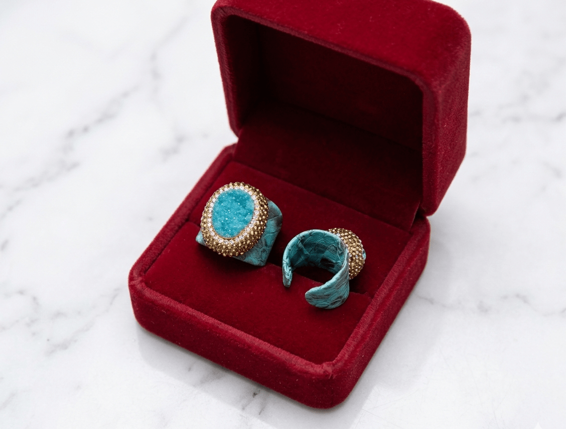 Druzy Crystal Statement Ring – Jewelry Watches