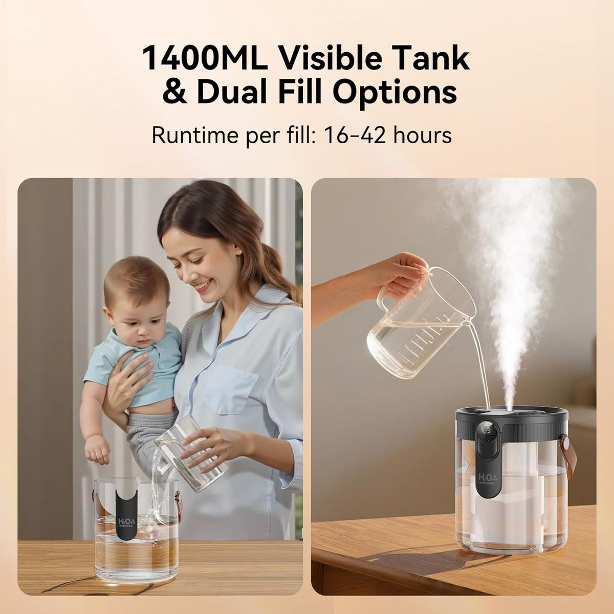 Dual-Spray Portable Humidifier – Humidifiers Air Fans