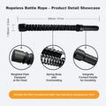 Upgraded Spring-coated Cordless Silent Battle Rope, Portable Home Gym Equipment For Both Men And Women, Suitable For Indoor And Outdoor Workouts.