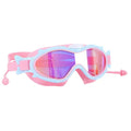 Kids Swim Goggles With Ear Plugs UV Protection Anti Fog Leak Proof Wide View Pool Swimming