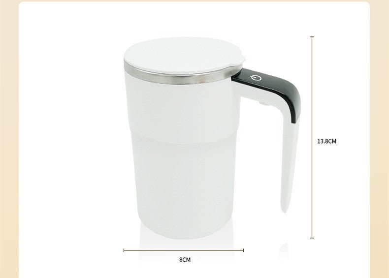 Electric Coffee Mug USB Rechargeable Automatic Magnetic Cup IP67 Waterproof Food-Safe Stainless Steel For Juice Tea Milkshake Kitchen Gadgets