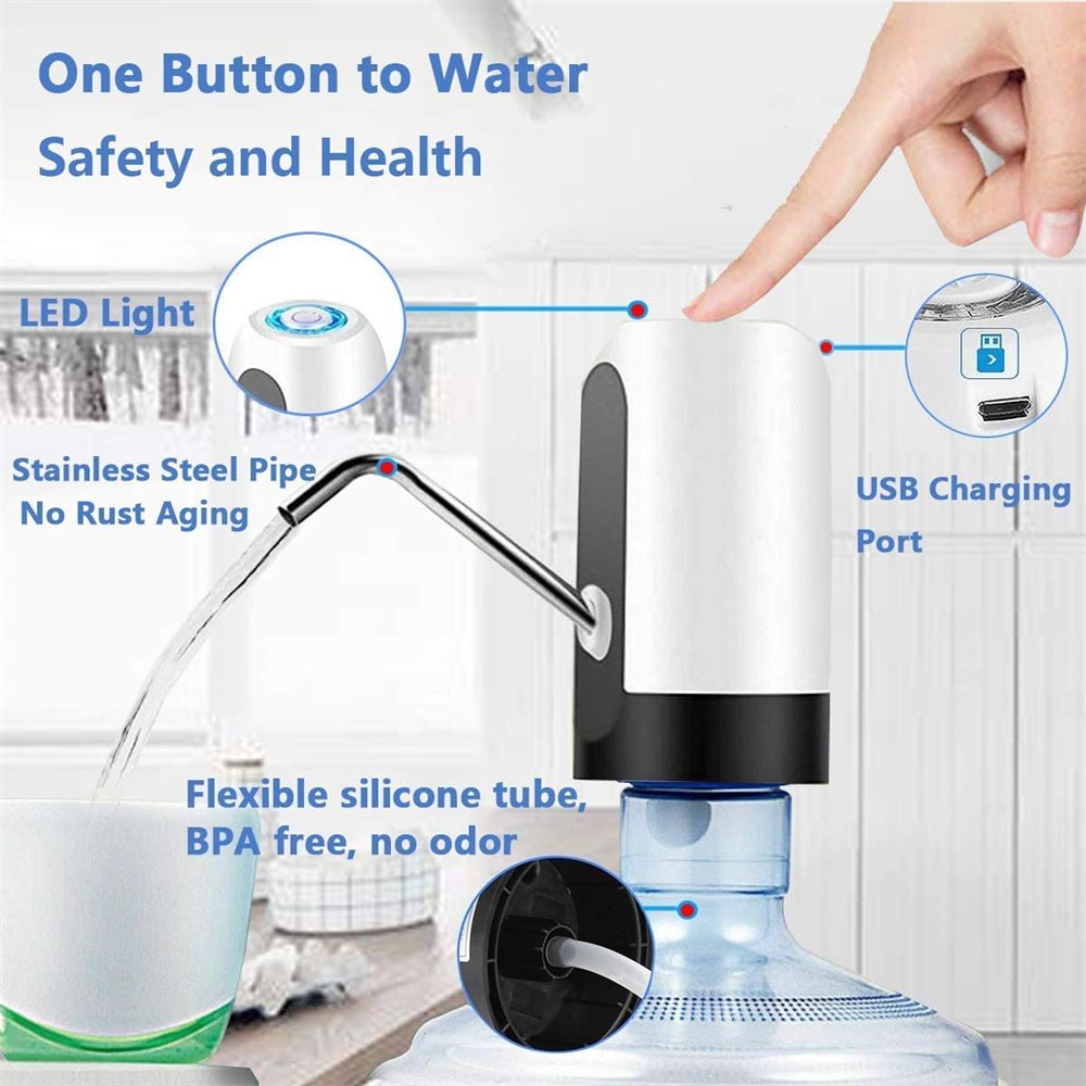 Electric Portable Water Dispenser Pump – Kitchen Storage Organization