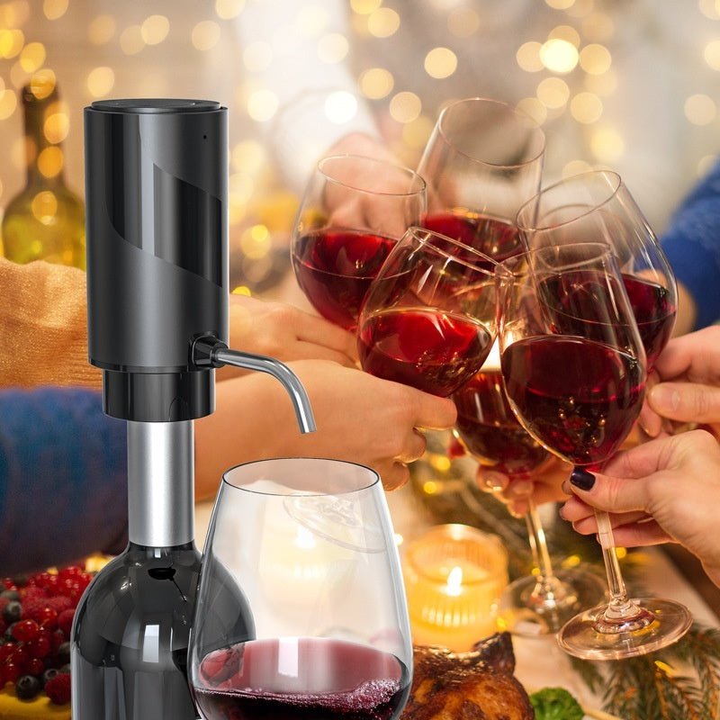 Electric Wine Aerator And Decanter Pump Dispenser Gift One Touch Operating Easy To Use Wine Decanter Kitchen Gadgets