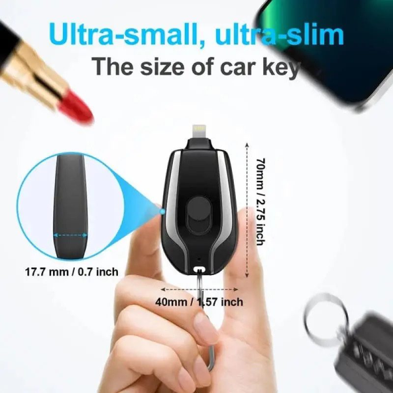 Emergency Portable Key Chain Charger – Power Charging