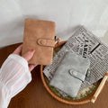 Matte Finish Women's Short Trifold Wallet, Cute Minimalist Style, Multi Card Holder Ladies Purse
