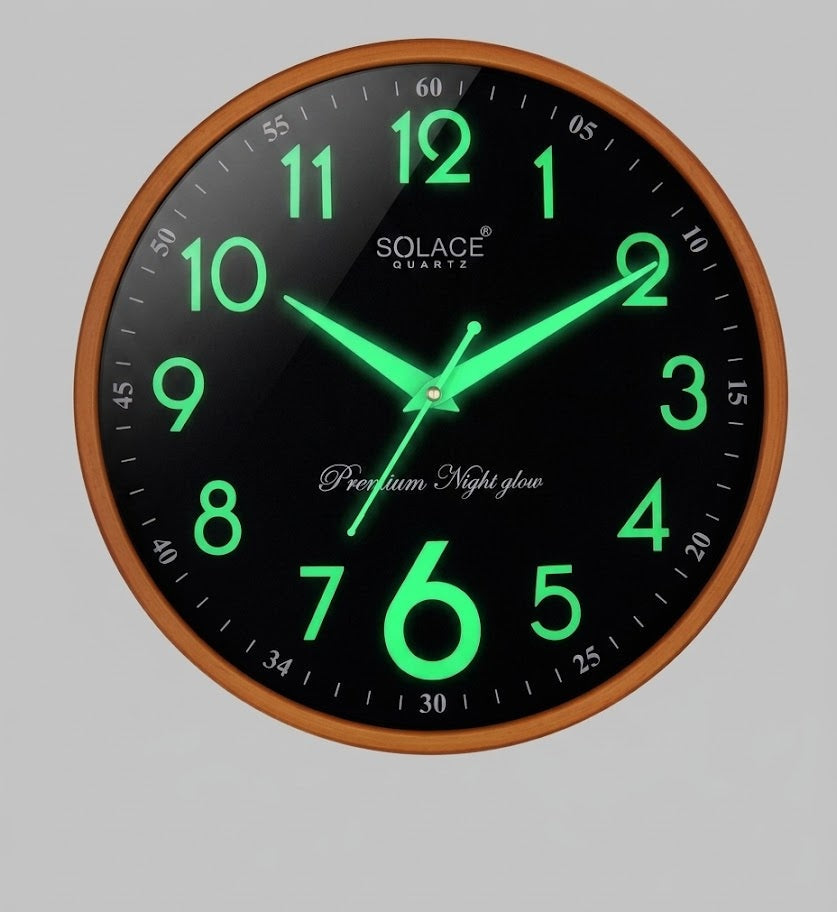 Solace Premium Night Glow Wall Clock – Clocks Wall Decor