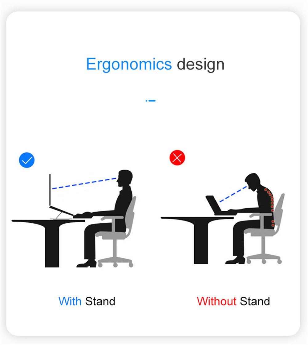 Folding Lifting Desktop Notebook Tablet Stand