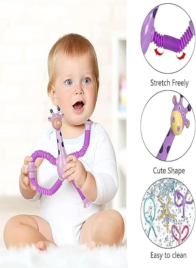 Giraffe Stretch & Twist Sensory Fidget Toys – Kids & Baby