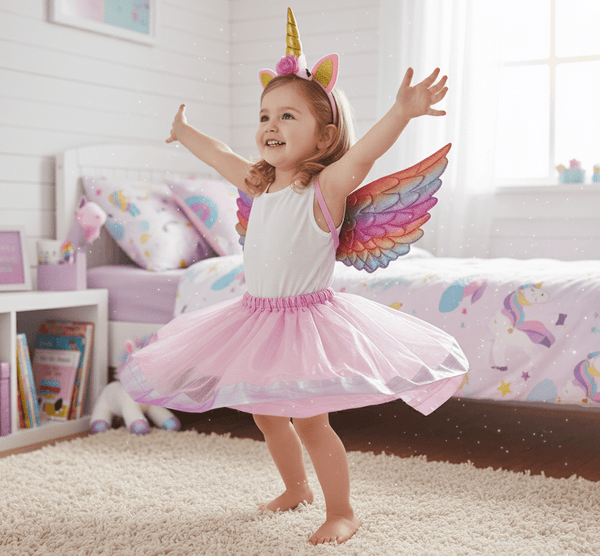 Girls Pink Unicorn Fairy Costume – Costumes Dressup