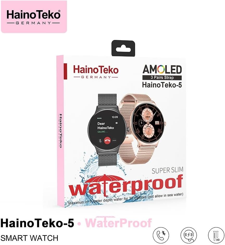 HainoTeko - 5 Amoled Smartwatch – Smart Wearables