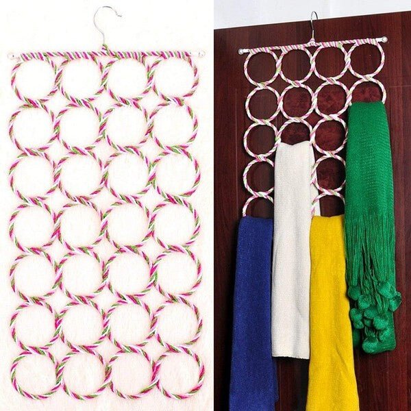 Hanging Scarf Organizer Rings – Kitchen Storage Organization